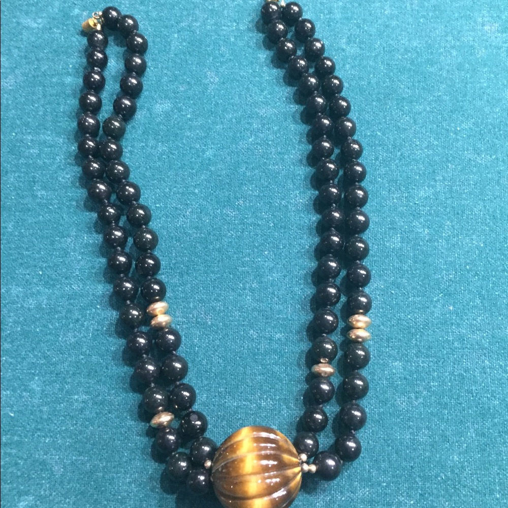 Beautiful bold Onyx Necklace